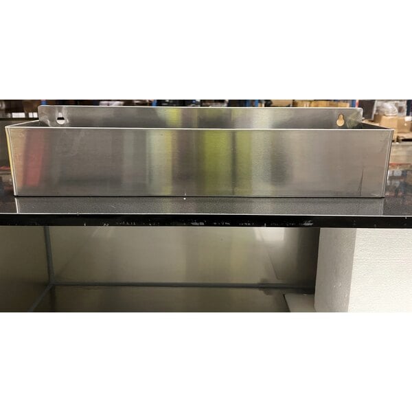 Scratch and Dent Regency 63" Basic Stainless Steel Portable Bar with Two Removable Speed Rails and Ice Bin