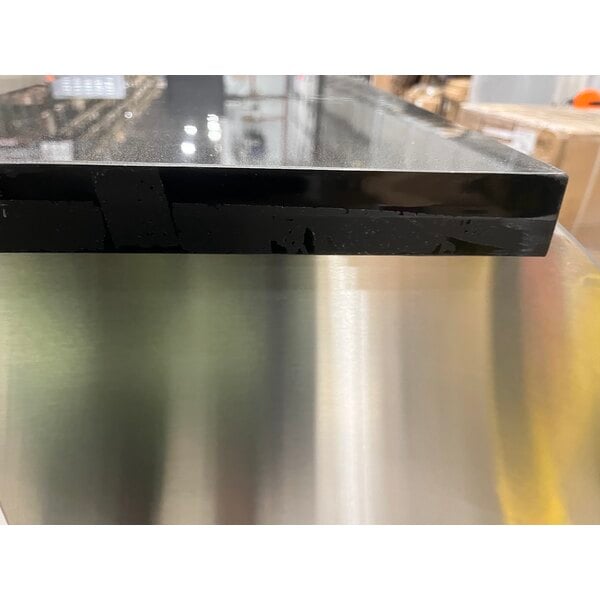 Scratch and Dent Regency 63" Basic Stainless Steel Portable Bar with Two Removable Speed Rails and Ice Bin