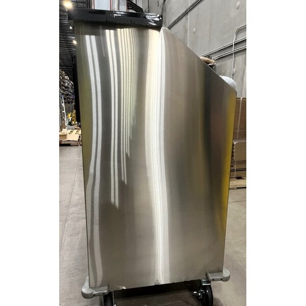 Scratch and Dent Regency 63" Basic Stainless Steel Portable Bar with Two Removable Speed Rails and Ice Bin