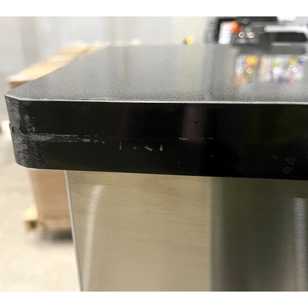 Scratch and Dent Regency 63" Basic Stainless Steel Portable Bar with Two Removable Speed Rails and Ice Bin
