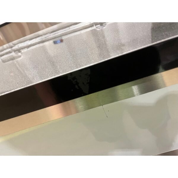 Scratch and Dent Regency 63" Basic Stainless Steel Portable Bar with Two Removable Speed Rails and Ice Bin