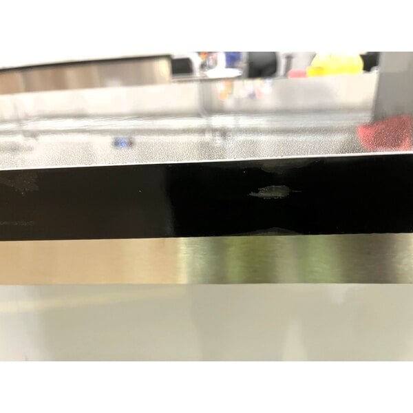 Scratch and Dent Regency 63" Basic Stainless Steel Portable Bar with Two Removable Speed Rails and Ice Bin
