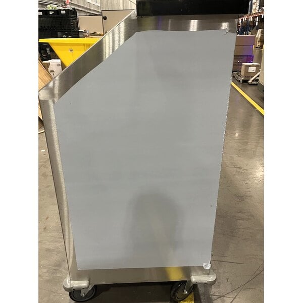 Scratch and Dent Regency 63" Basic Stainless Steel Portable Bar with Two Removable Speed Rails and Ice Bin