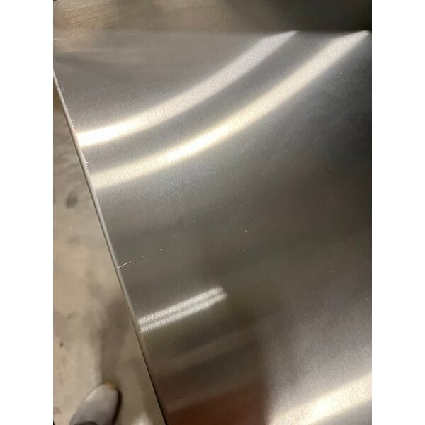 Scratch and Dent Regency 63" Basic Stainless Steel Portable Bar with Two Removable Speed Rails and Ice Bin