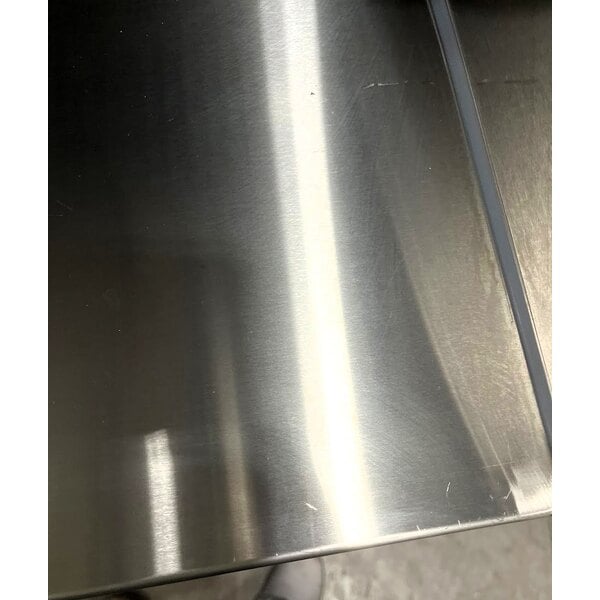 Scratch and Dent Regency 63" Basic Stainless Steel Portable Bar with Two Removable Speed Rails and Ice Bin