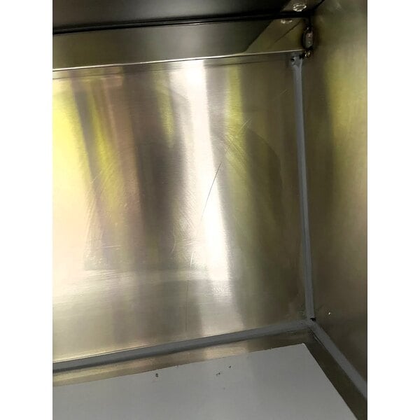 Scratch and Dent Regency 63" Basic Stainless Steel Portable Bar with Two Removable Speed Rails and Ice Bin