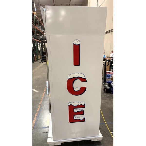 Scratch and Dent Leer 40AG-R290 51" Indoor Auto Defrost Ice Merchandiser with Straight Front and Glass Door