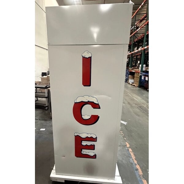 Scratch and Dent Leer 40AG-R290 51" Indoor Auto Defrost Ice Merchandiser with Straight Front and Glass Door