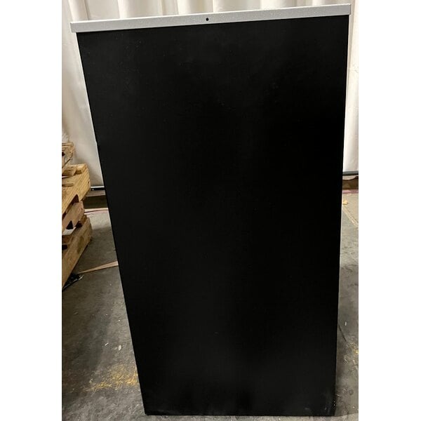 Scratch and Dent Ex-Cell Kaiser RC-KD36-T BLX Kaleidoscope XL Series Black Texture 36 Gallon Customizable Square Trash Receptacle