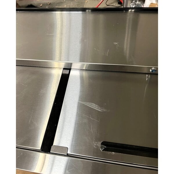 Scratch and Dent Avantco HBB-80-HC 80" Black Horizontal Bottle Cooler