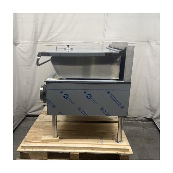 Scratch and Dent Cleveland SGL-40-TR Natural Gas 40 Gallon DuraPan Open Base Tilt Skillet - 130,000 BTU