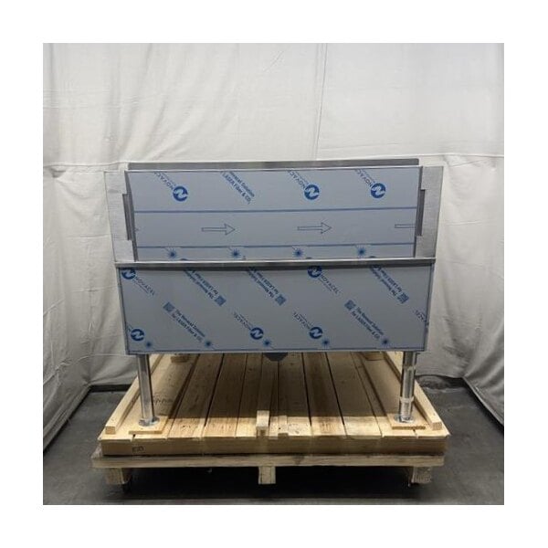 Scratch and Dent Cleveland SGL-40-TR Natural Gas 40 Gallon DuraPan Open Base Tilt Skillet - 130,000 BTU