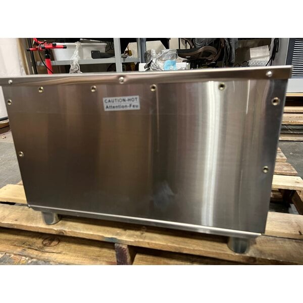 Scratch and Dent ServIt Four Pan Open Well Electric Steam Table with Adjustable Undershelf - 120V, 2000W