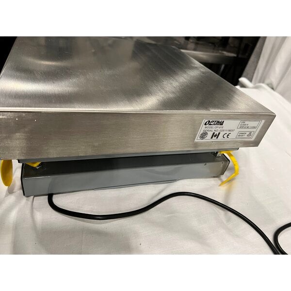 Scratch and Dent Optima Weighing Systems OP-915-1212-100 100 lb. Bench Scale with 12" x 12" Stainless Steel Platform, Legal for Trade