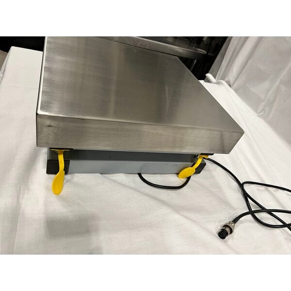 Scratch and Dent Optima Weighing Systems OP-915-1212-100 100 lb. Bench Scale with 12" x 12" Stainless Steel Platform, Legal for Trade