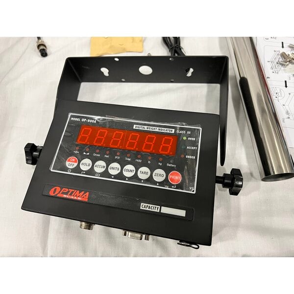 Scratch and Dent Optima Weighing Systems OP-915-1212-100 100 lb. Bench Scale with 12" x 12" Stainless Steel Platform, Legal for Trade