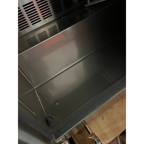 Scratch and Dent Avantco SS-WT-48F-HC Two Door Worktop Freezer with 3 1/2" Backsplash