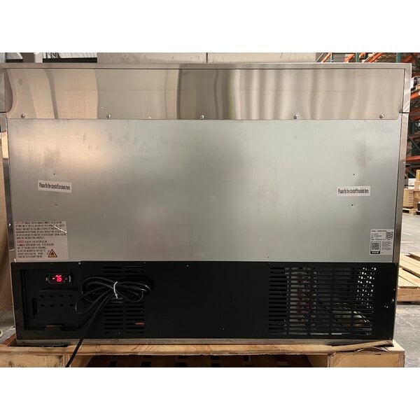 Scratch and Dent Avantco SS-WT-48F-HC Two Door Worktop Freezer with 3 1/2" Backsplash