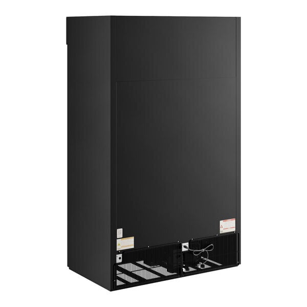 Scratch and Dent True GDM-41-HC-LD 47 1/8" Black Refrigerated Sliding Glass Door Merchandiser with LED Lighting