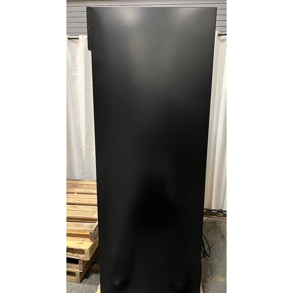 Scratch and Dent True GDM-41-HC-LD 47 1/8" Black Refrigerated Sliding Glass Door Merchandiser with LED Lighting