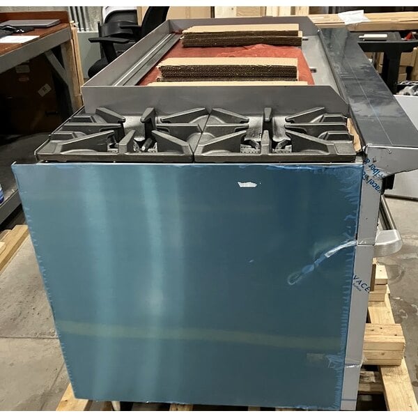 Scratch and Dent Garland G60-2G48CC Liquid Propane 2 Burner 60" Range with 48" Griddle and 2 Convection Ovens - 196,000 BTU