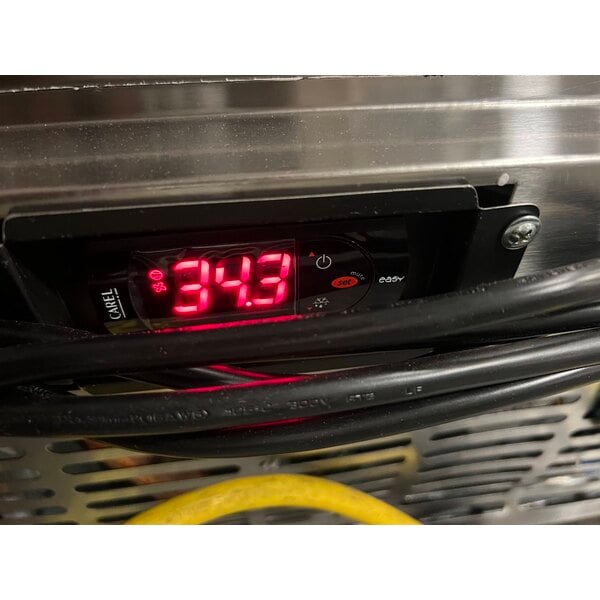 Scratch and Dent Avantco UBB-1-HC-S 23" Stainless Steel Counter Height Solid Door Back Bar Refrigerator