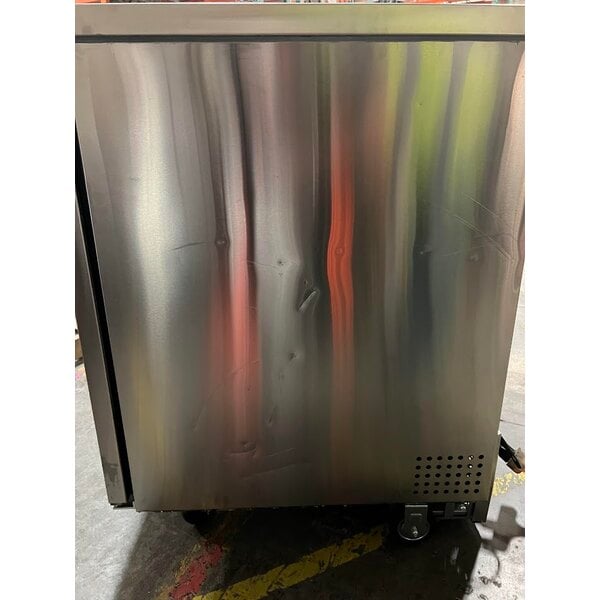 Scratch and Dent Avantco UBB-1-HC-S 23" Stainless Steel Counter Height Solid Door Back Bar Refrigerator