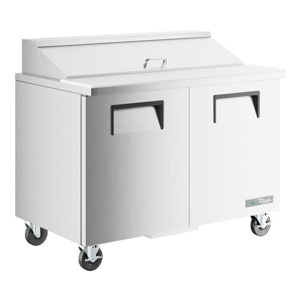 Scratch and Dent True TSSU-48-12-HC 48 3/8" 2 Door Refrigerated Sandwich Prep Table