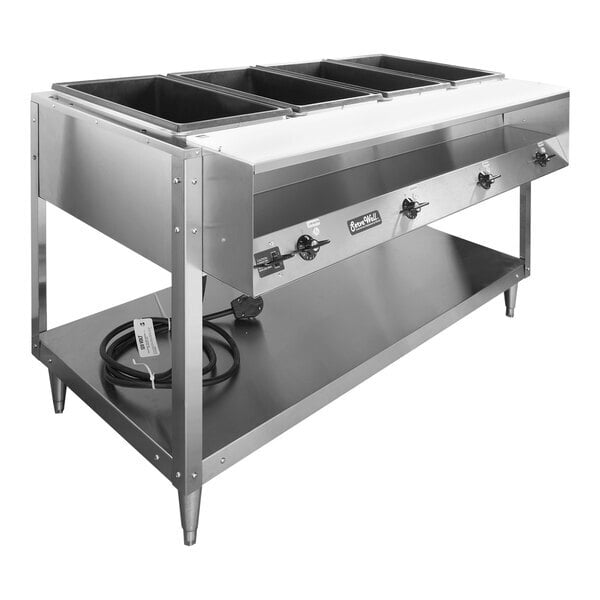 Scratch and Dent Vollrath 38104 ServeWell® Electric Four Pan Sealed Well Hot Food Table - 120V