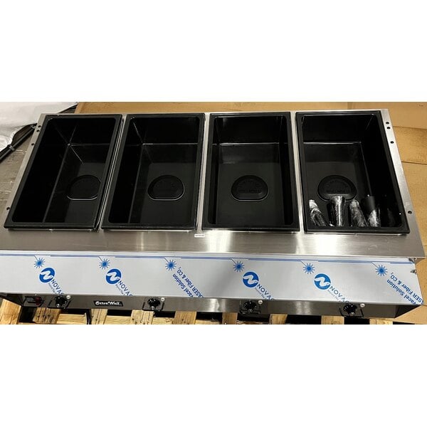 Scratch and Dent Vollrath 38104 ServeWell® Electric Four Pan Sealed Well Hot Food Table - 120V