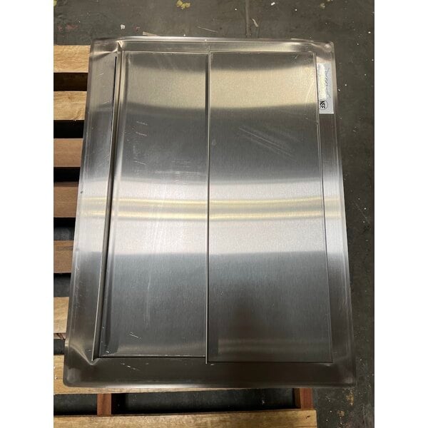 Scratch and Dent Regency 18" x 24" Stainless Steel Drop-In Ice Bin with Sliding Lid - 50 lb.