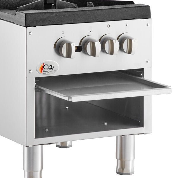 Scratch and Dent Cooking Performance Group CPG-DSPR-L Liquid Propane Stock Pot Range - 160,000 BTU