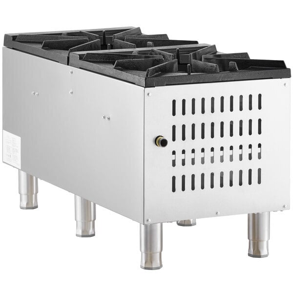 Scratch and Dent Cooking Performance Group CPG-DSPR-L Liquid Propane Stock Pot Range - 160,000 BTU