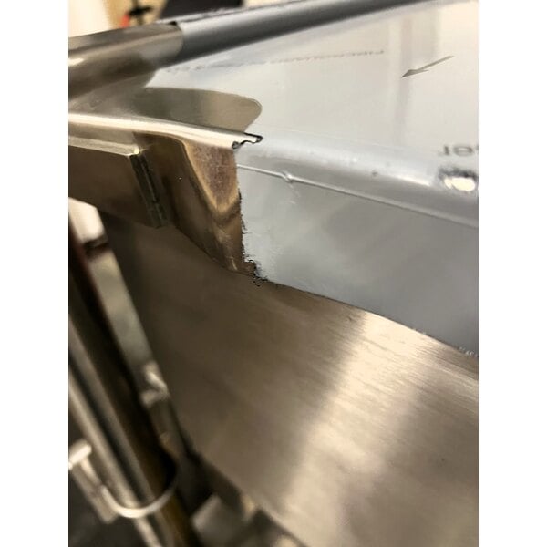Scratch and Dent Cleveland SGL-40-T1 Natural Gas 40 Gallon PowerPan Open Base Tilt Skillet