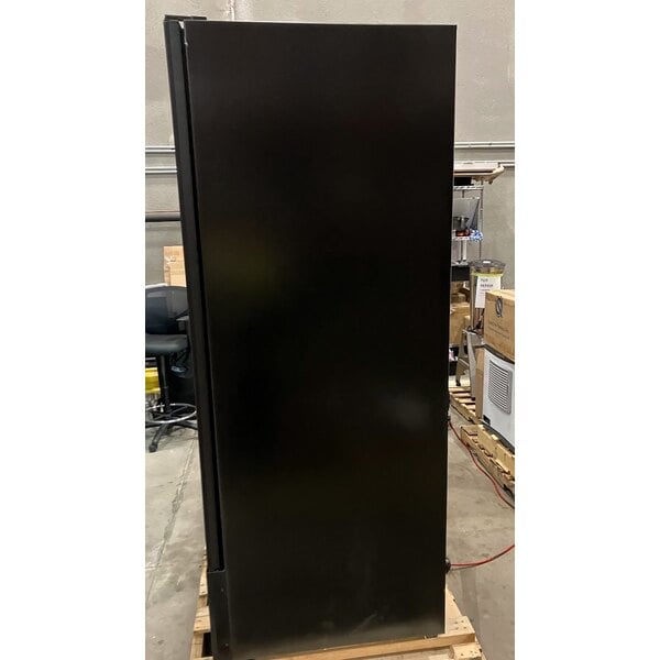Scratch and Dent Beverage-Air MT72-1B 79" Marketeer Series Black Refrigerated Swing Glass Door Merchandiser with LED Lighting