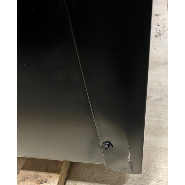 Scratch and Dent Beverage-Air MT72-1B 79" Marketeer Series Black Refrigerated Swing Glass Door Merchandiser with LED Lighting