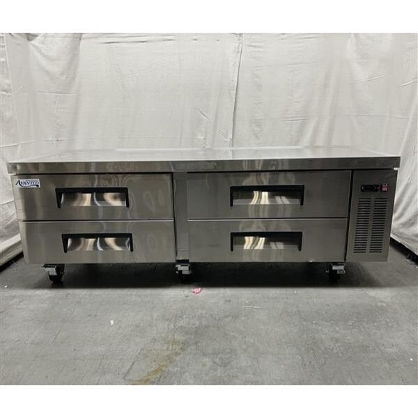 Scratch and Dent Avantco CBE-72-HC 72" 4 Drawer Refrigerated Chef Base