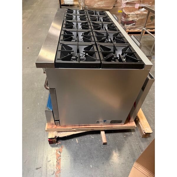 Scratch and Dent Cooking Performance Group S60-N Natural Gas 10 Burner 60" Range with 2 Standard Ovens - 360,000 BTU