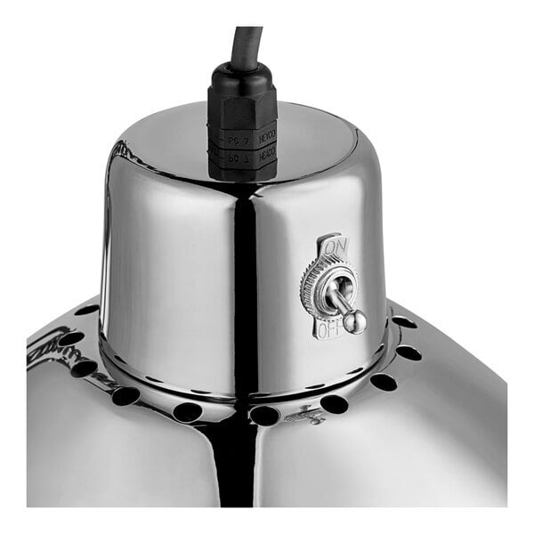 Scratch and Dent Hanson Heat Lamps 800-RET-CH Retractable Cord Ceiling Mount Heat Lamp with Chrome Finish