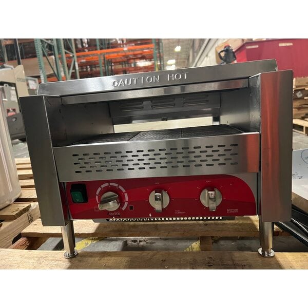 Scratch and Dent Avantco T3600B Commercial 14 1/2" Wide Conveyor Toaster with 3" Opening - 208V, 3600W, 1200 Slices per Hour