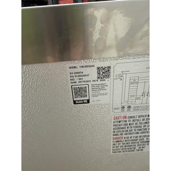 Scratch and Dent Avantco CBE-52-HC 52" 2 Drawer Refrigerated Chef Base