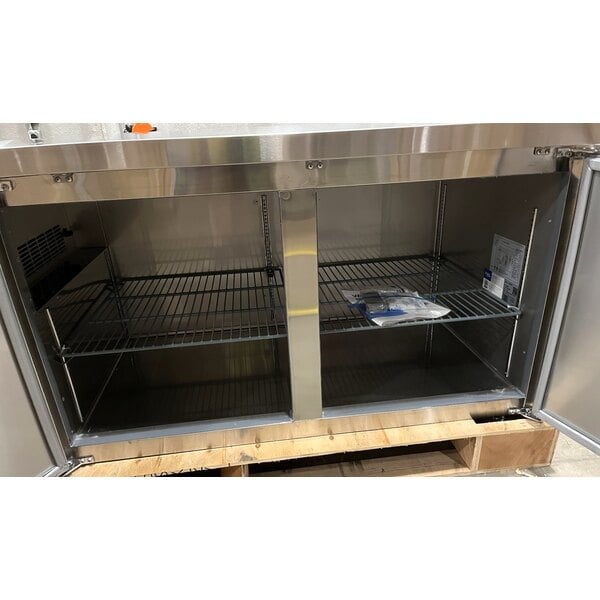Scratch and Dent Avantco SS-UD-2R 67" Stainless Steel Extra Deep Undercounter Refrigerator