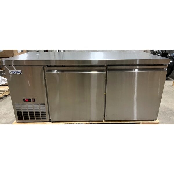 Scratch and Dent Avantco SS-UD-2R 67" Stainless Steel Extra Deep Undercounter Refrigerator