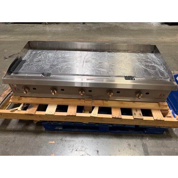 Scratch and Dent Cooking Performance Group GM-CPG-60-NL 60" Gas Countertop Griddle with Manual Controls - 150,000 BTU