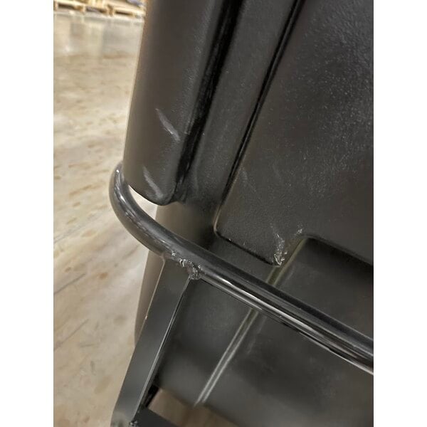 Scratch and Dent Lavex 1 Cubic Yard Black Towable Heavy-Duty Tilt Truck / Trash Cart (2,100 lb. Capacity)