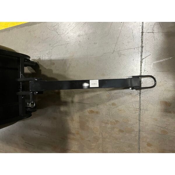 Scratch and Dent Lavex 1 Cubic Yard Black Towable Heavy-Duty Tilt Truck / Trash Cart (2,100 lb. Capacity)