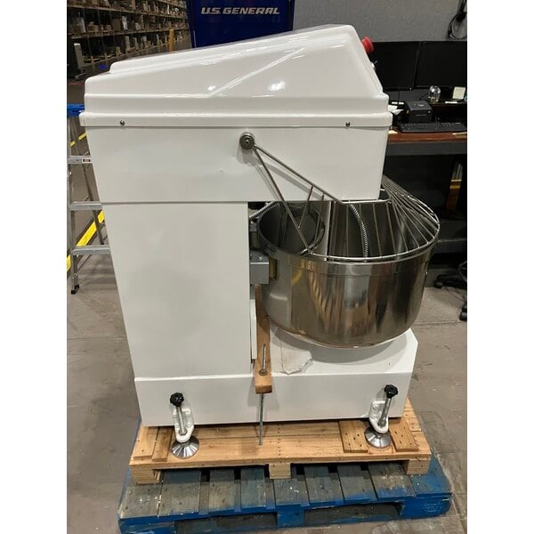 Scratch and Dent Estella SM100 100 Qt. / 140 lb. Two-Speed Spiral Dough Mixer - 240V, 3 Phase, 8 1/2 HP