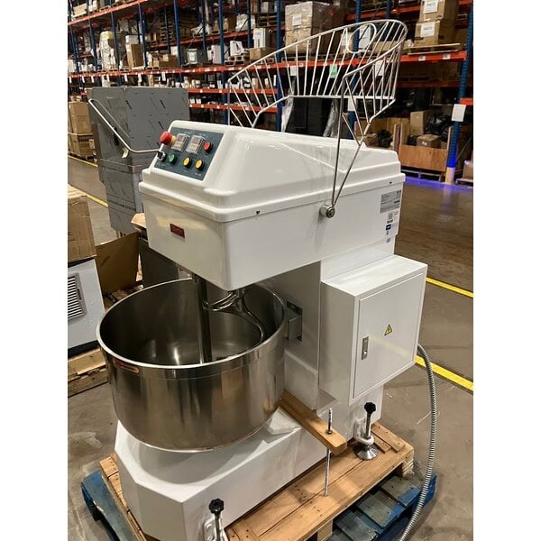 Scratch and Dent Estella SM100 100 Qt. / 140 lb. Two-Speed Spiral Dough Mixer - 240V, 3 Phase, 8 1/2 HP