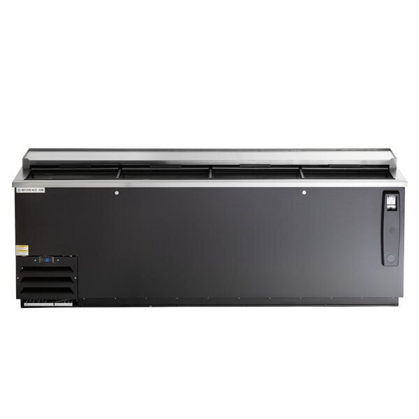 Scratch and Dent Beverage-Air DW94HC-B 95" Black Deep Well Bottle Cooler