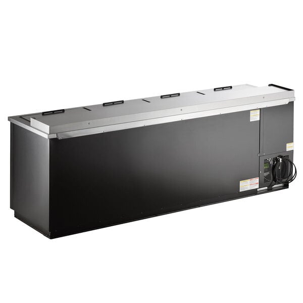 Scratch and Dent Beverage-Air DW94HC-B 95" Black Deep Well Bottle Cooler